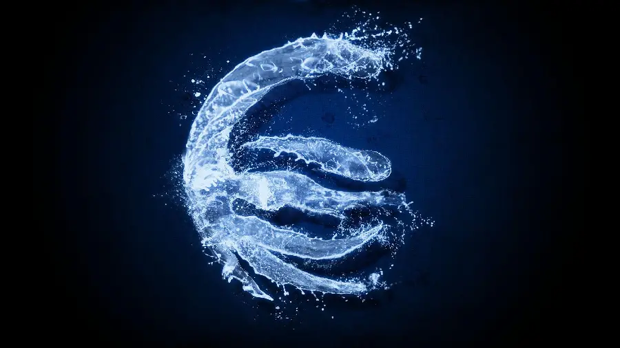 Beautifully designed photo of the water element FULL HD