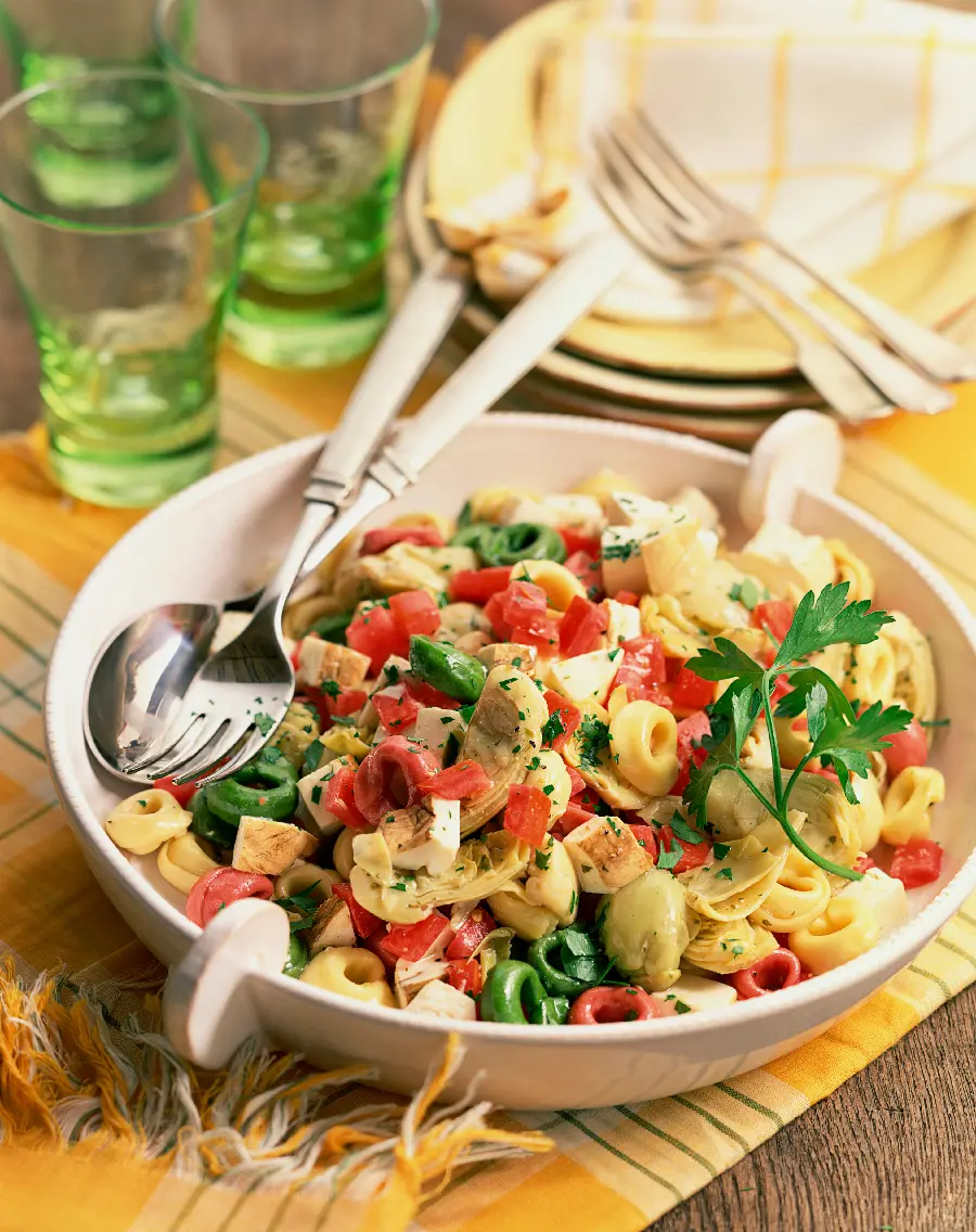 Healthy and Rich Olive Salad Stock Photo