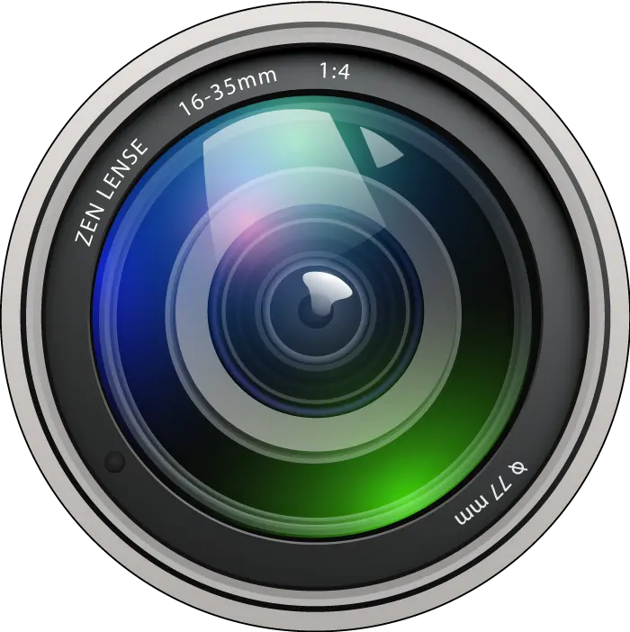 Photo of a professional digital camera photographic lens for high quality download