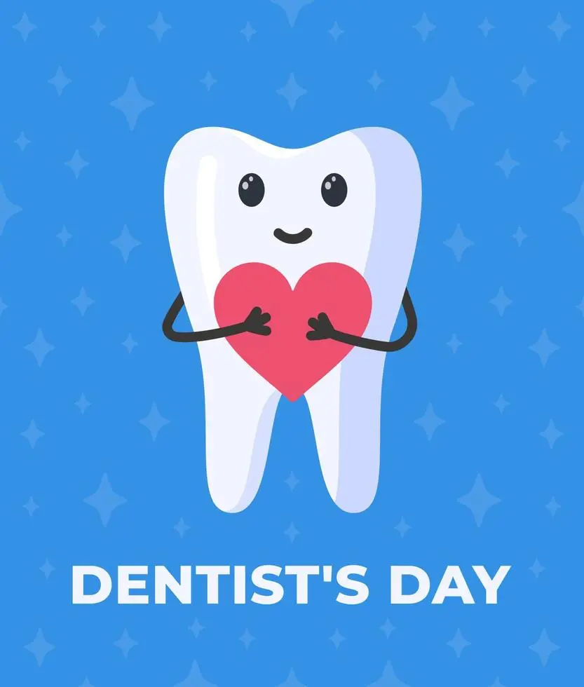 World Dentist Day greeting photo on Telegram and Instagram