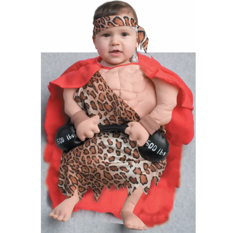 Children's costume with primitive human design