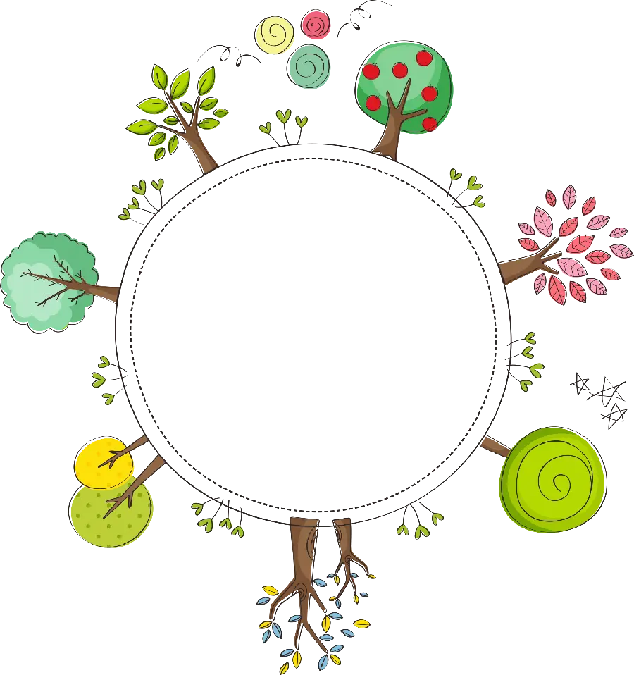 Tree Painting with Arboriculture Theme for School and Class
