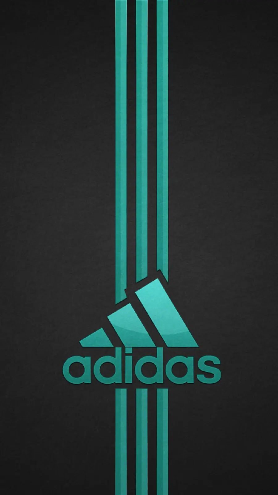Black background with green Adidas logo for free download wallpaper