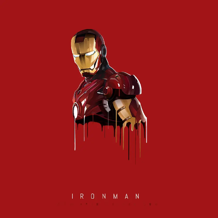 Minimal Stock Photo of Iron Man for Use on Social Media