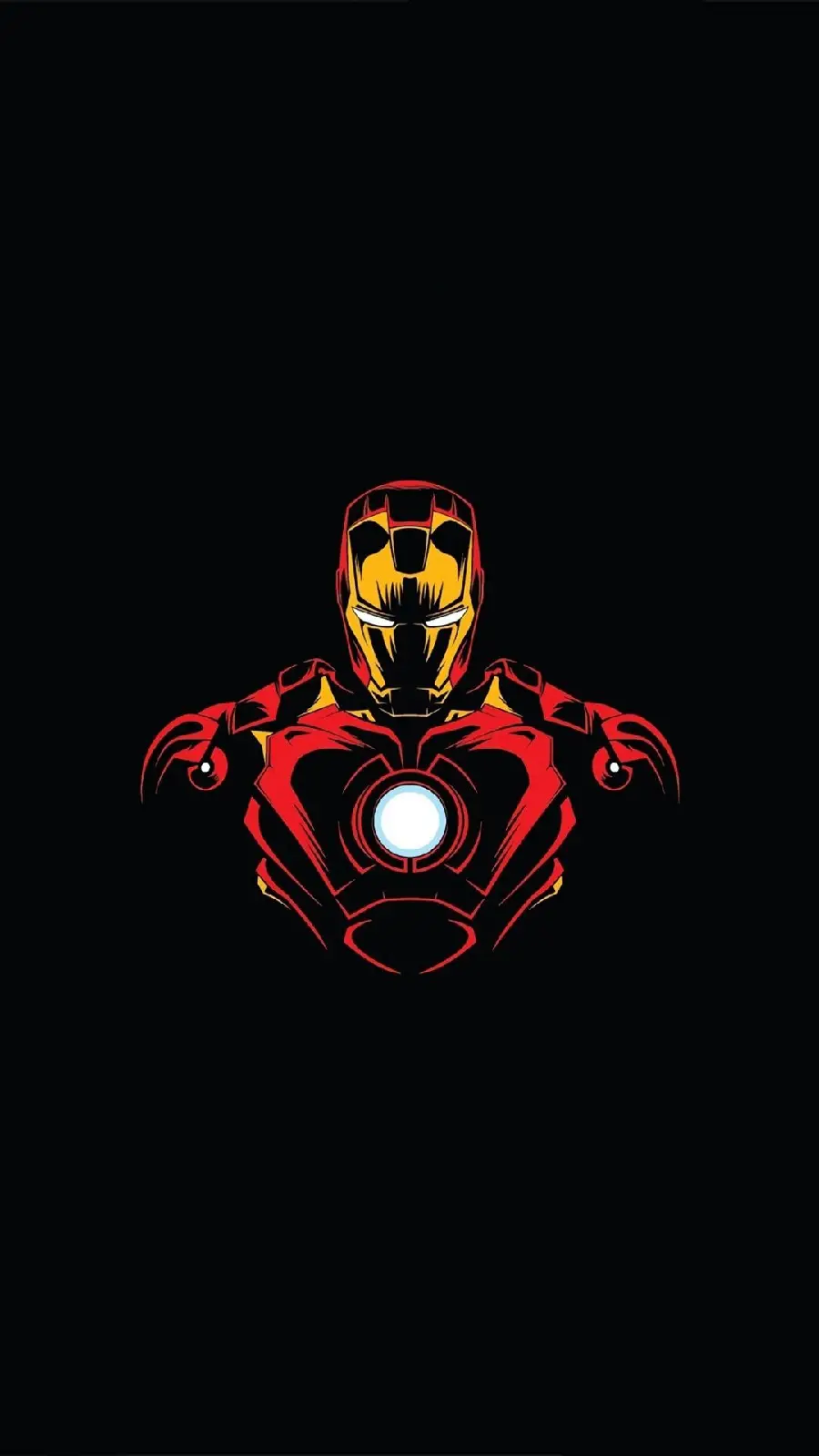 The most mysterious minimal Iron Man background with a dark background