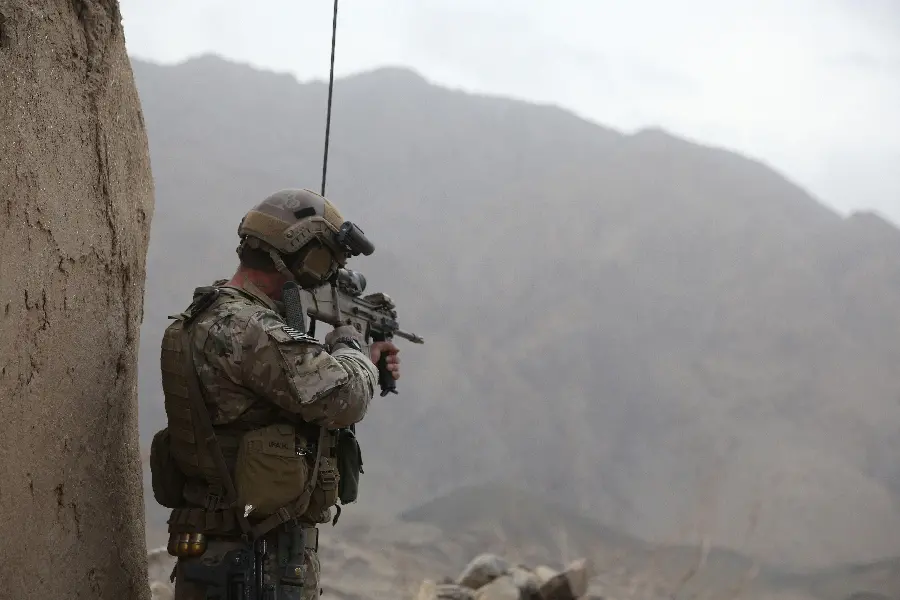 Real Photo of Military Special Forces Soldier