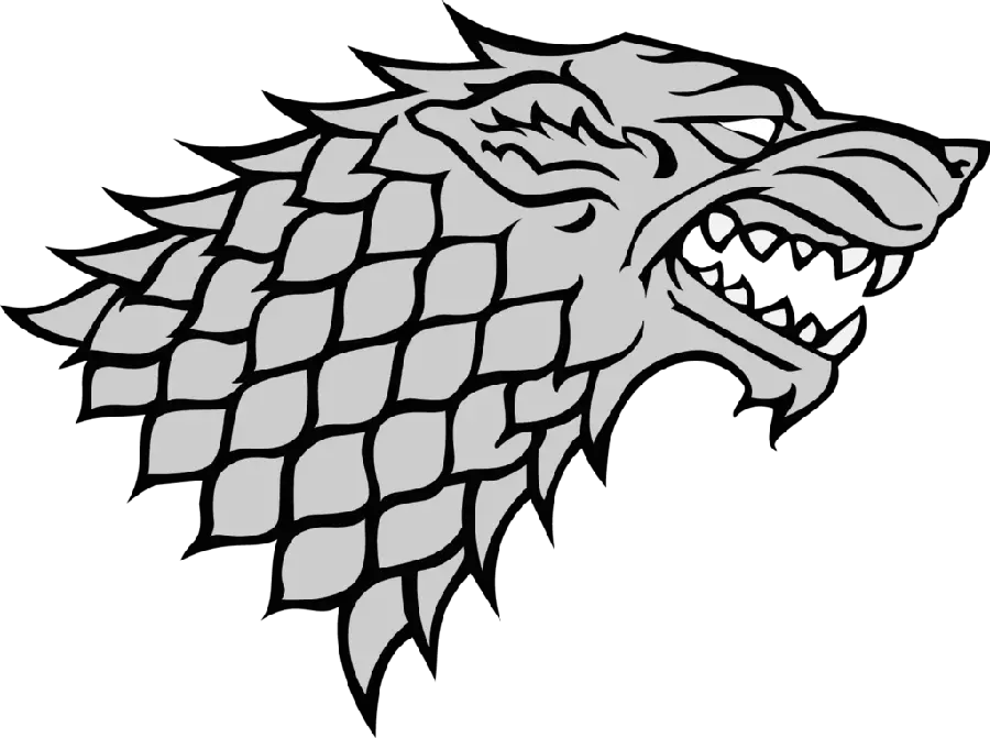 Easy download of simple wolf drawings in the form of png files