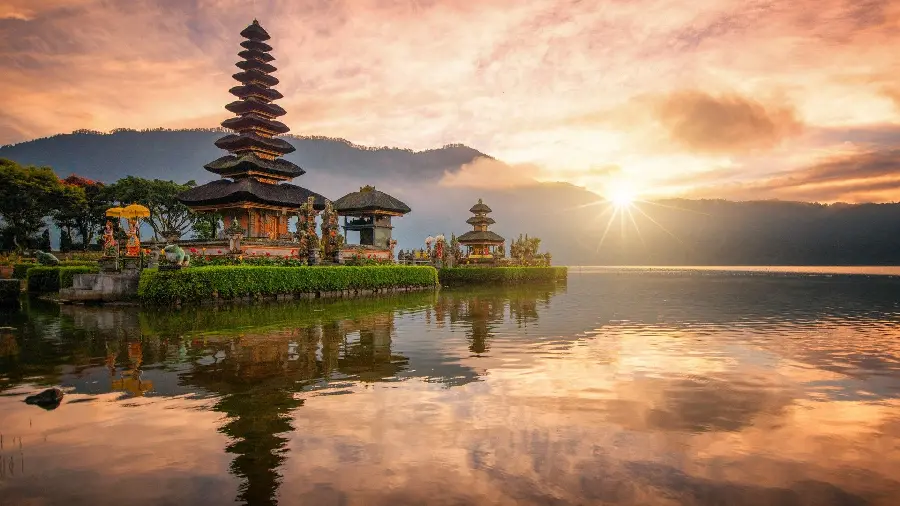 Temple wallpaper in Bali, Indonesia