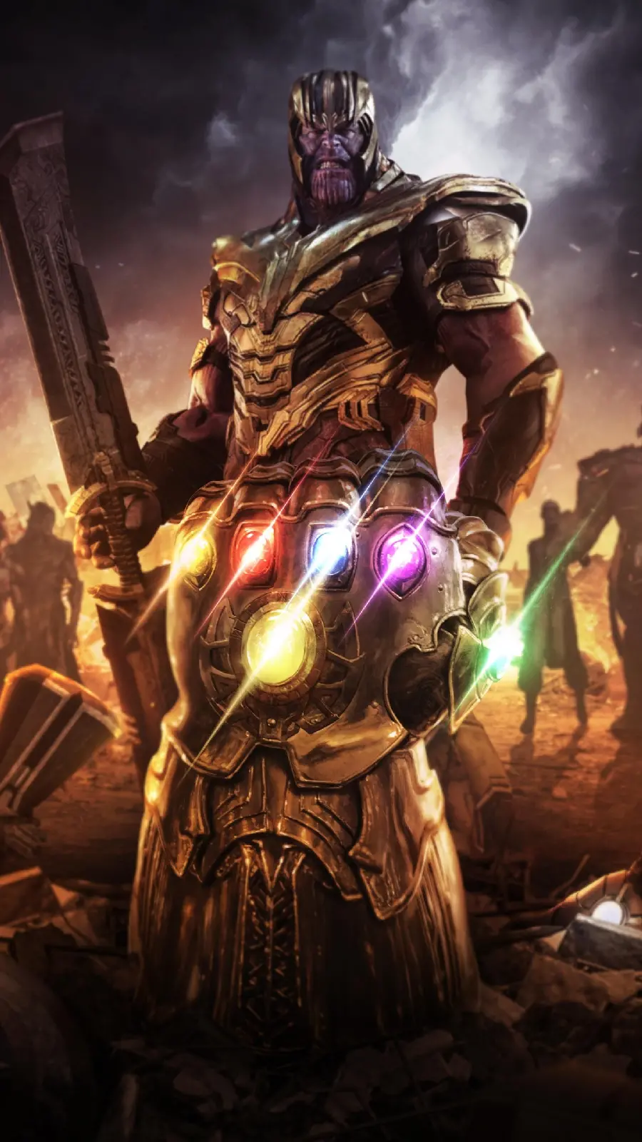Free download of Thanos iPhone background