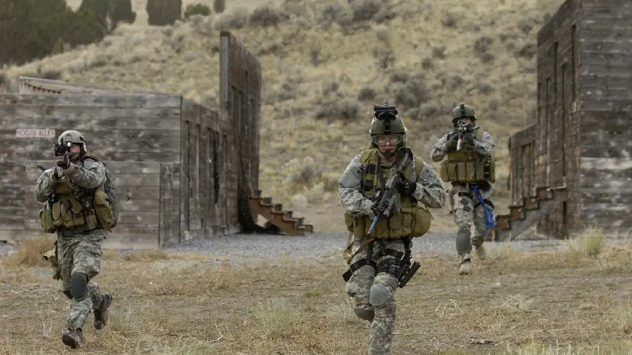 High quality photo of military special forces training