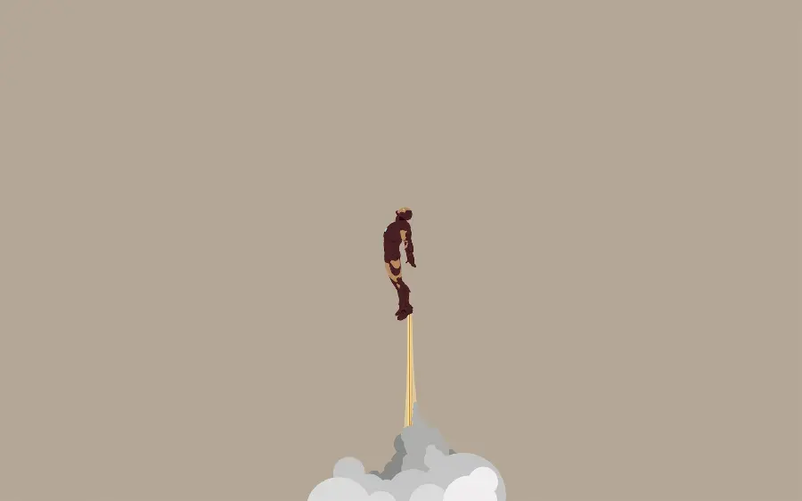 Background photo for printing posters with a minimal Iron Man design