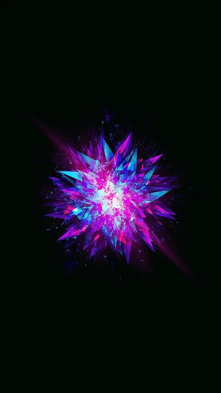 Free download of blue purple light explosion wallpaper