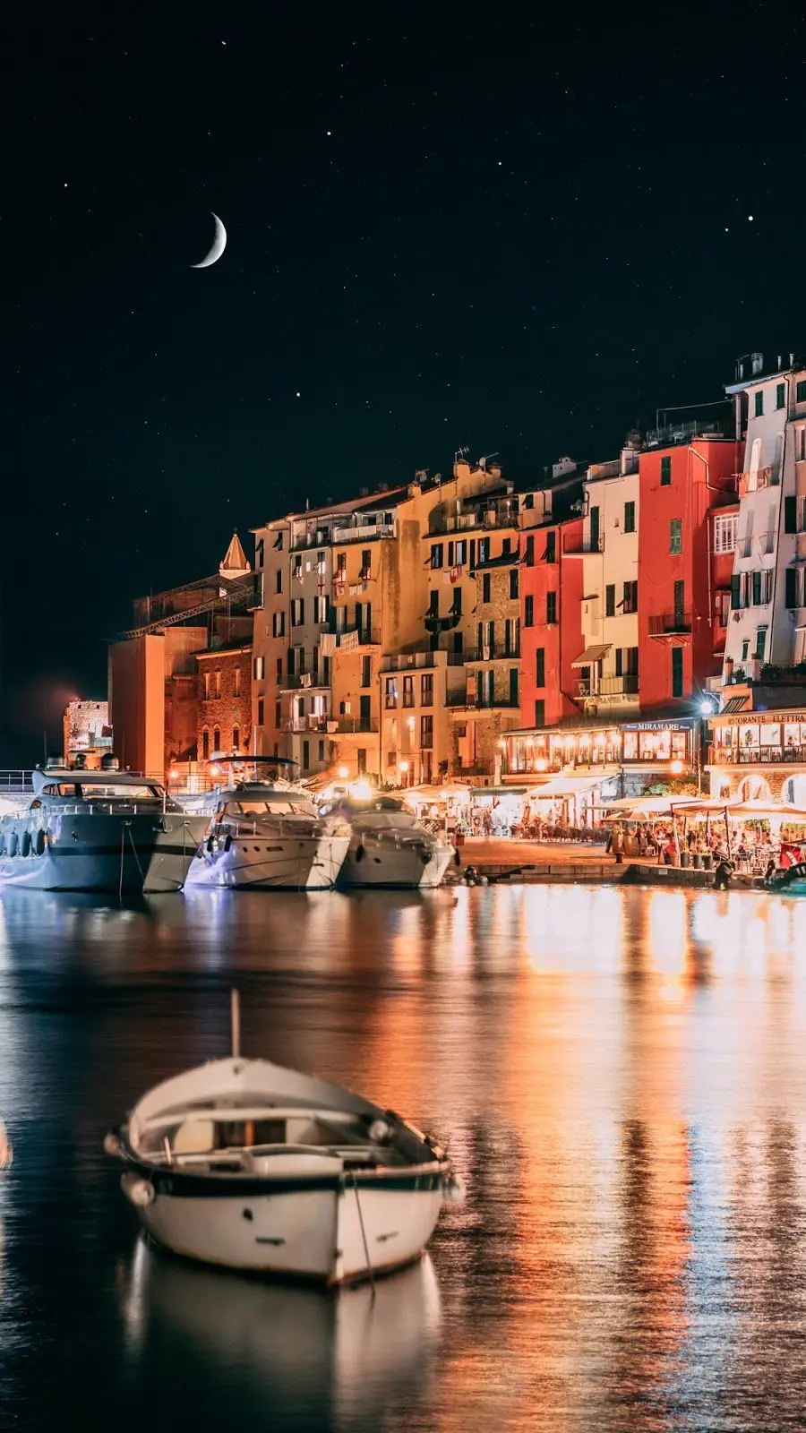 Photo of cruise ships along the coast of Italy