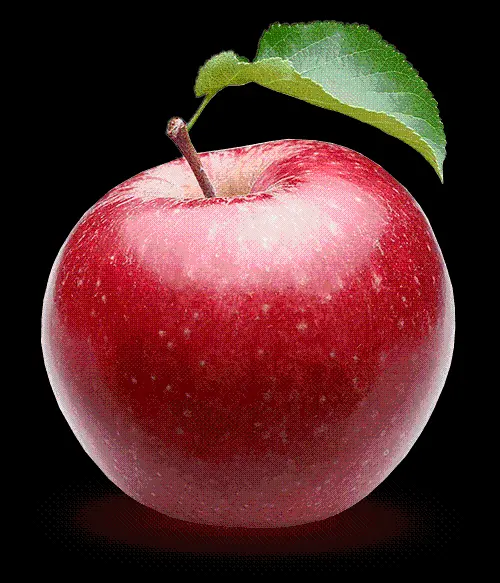 Real photo of red apple PNG