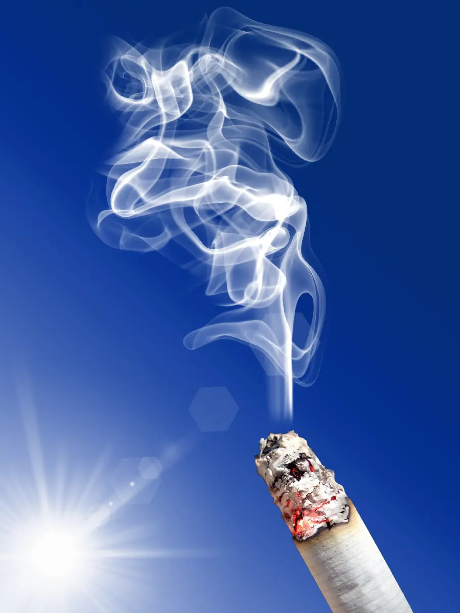 High Quality Cigarette and Smoke Photo