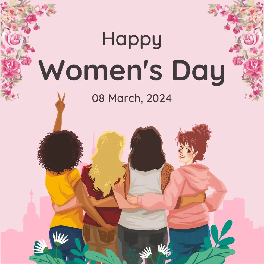 International Women's Day Background on March 8