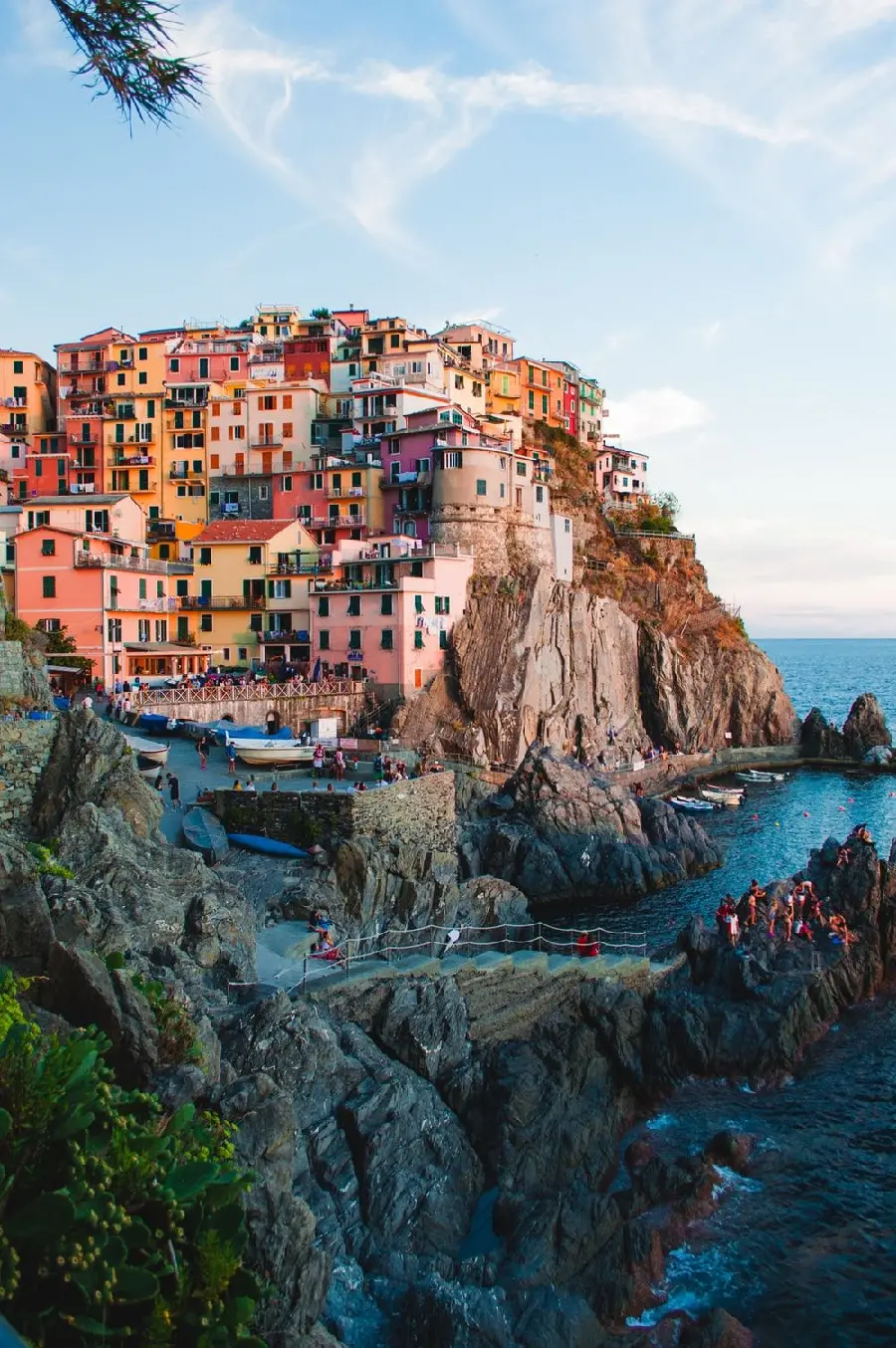 Image of coastal towns in Italy