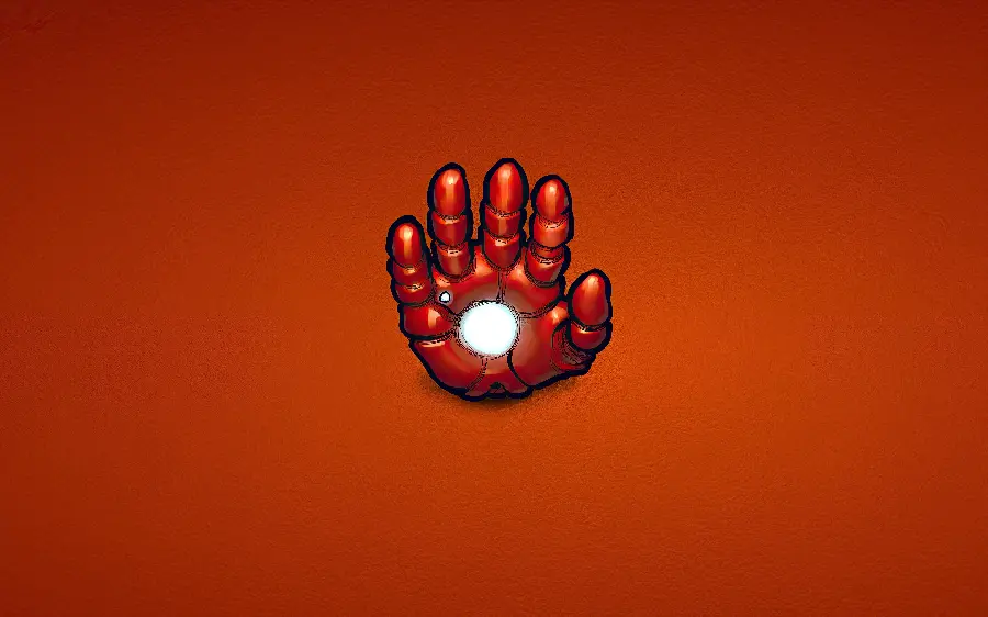 Minimal Background of Iron Man Logo with Very High Quality
