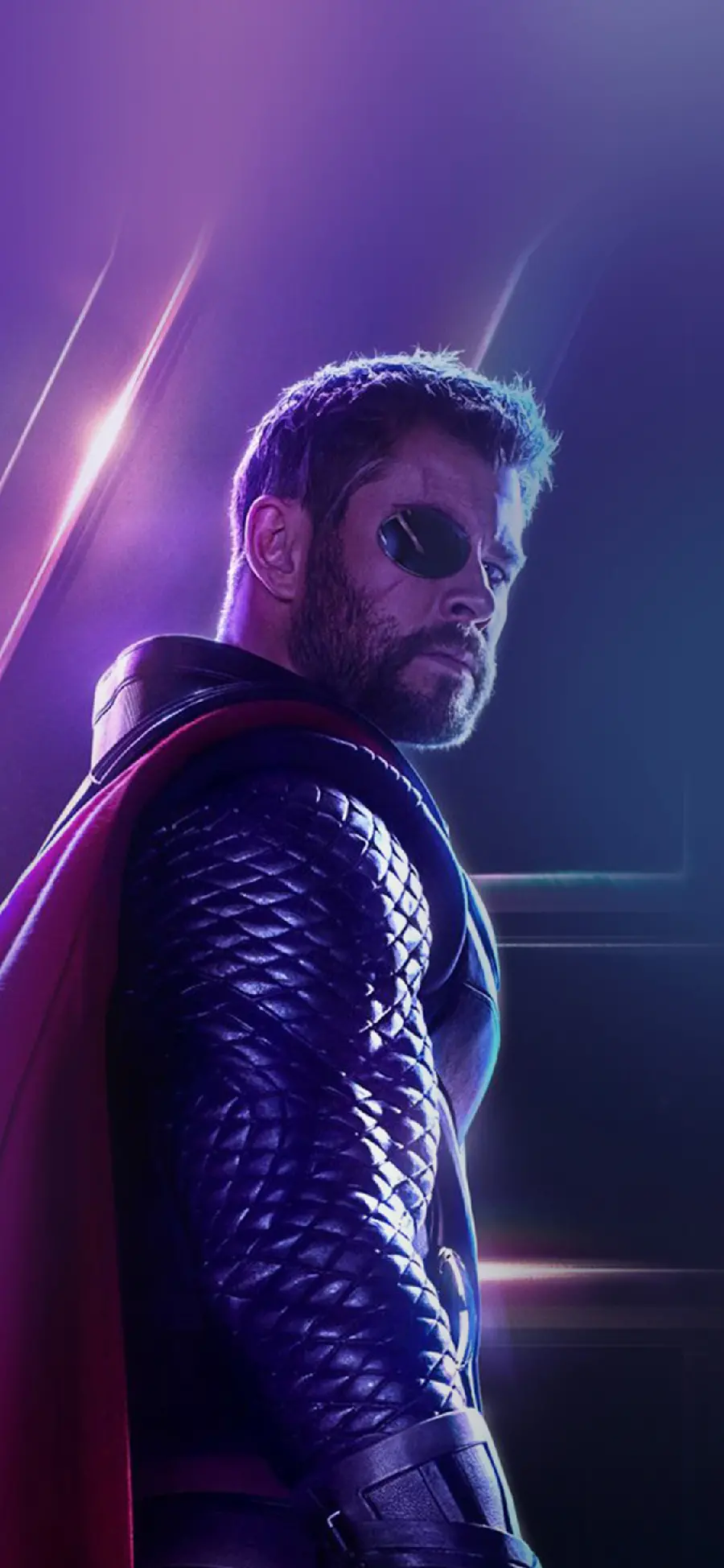 Download purple wallpaper of Thor, the god of thunder