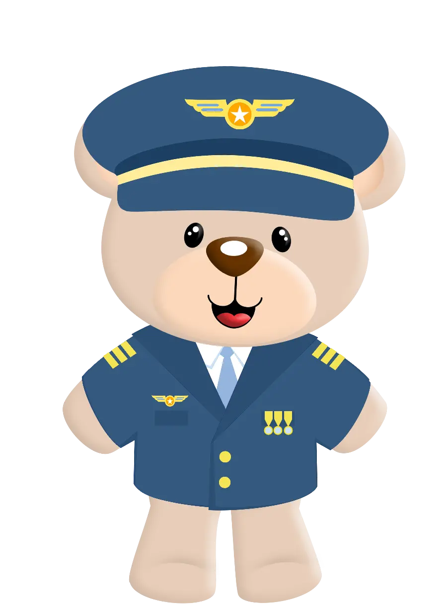 Stock Photo of Police Bear PNG for Boy's Birthday