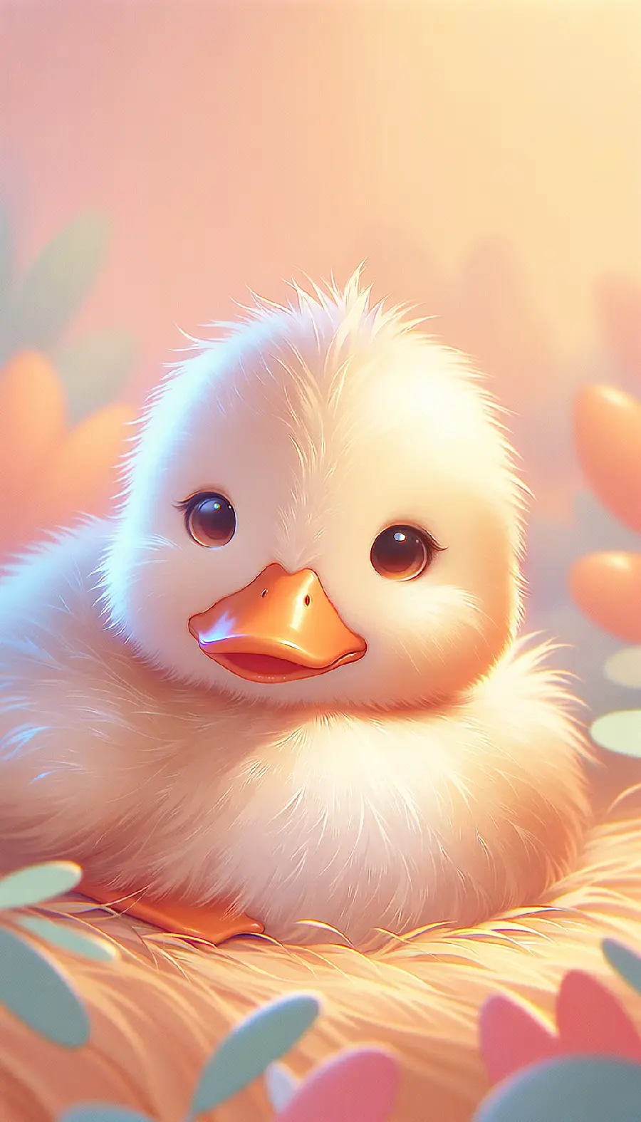 Wallpaper KeyThe wettest little duck for girls' phone backgrounds