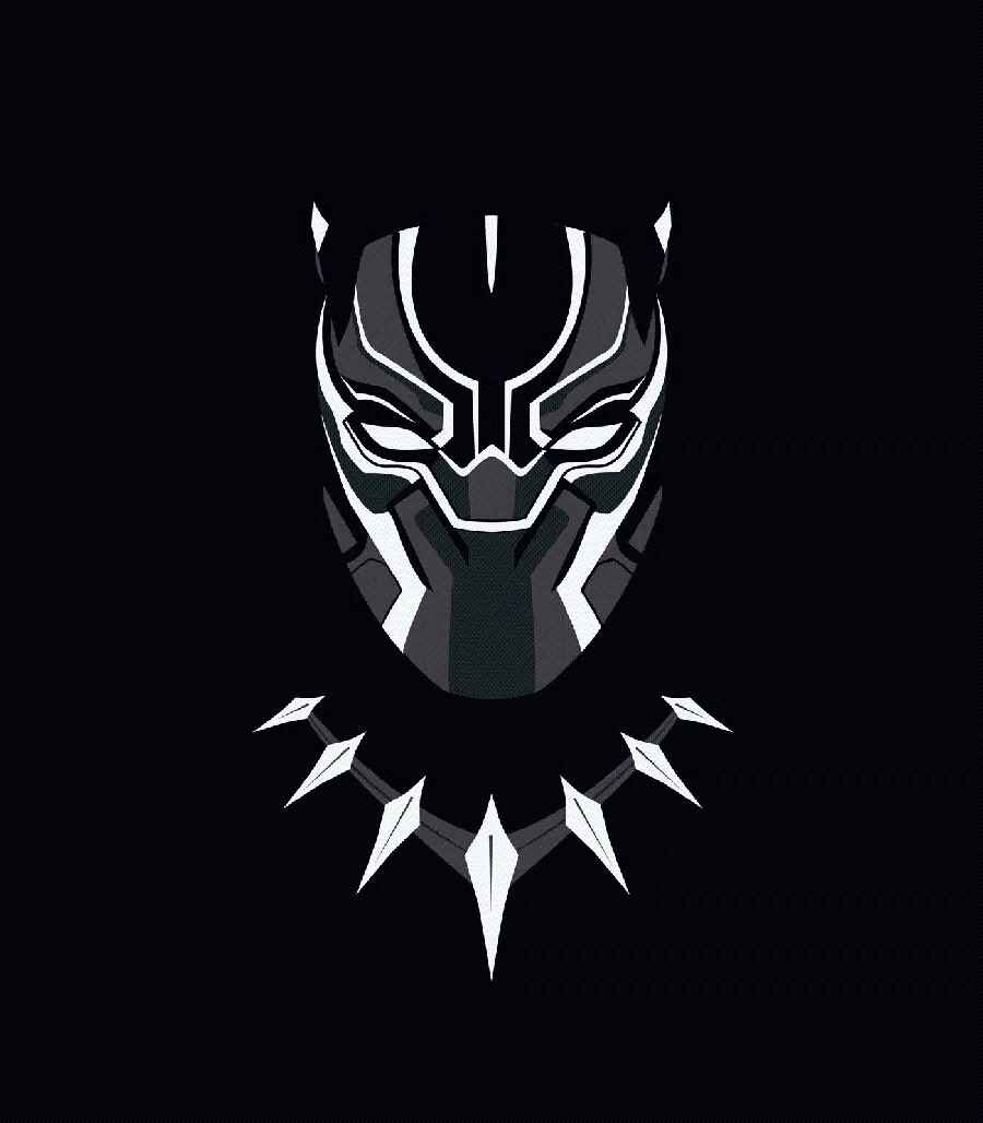 Simple Logo of Marvel's Black Panther