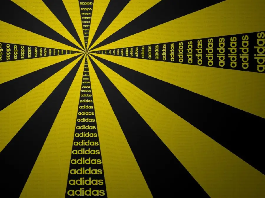 Adidas Graffiti Wallpaper with Yellow and Black Theme
