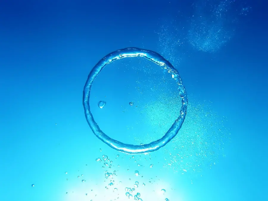 Abstract Water Circle or Ring Photo