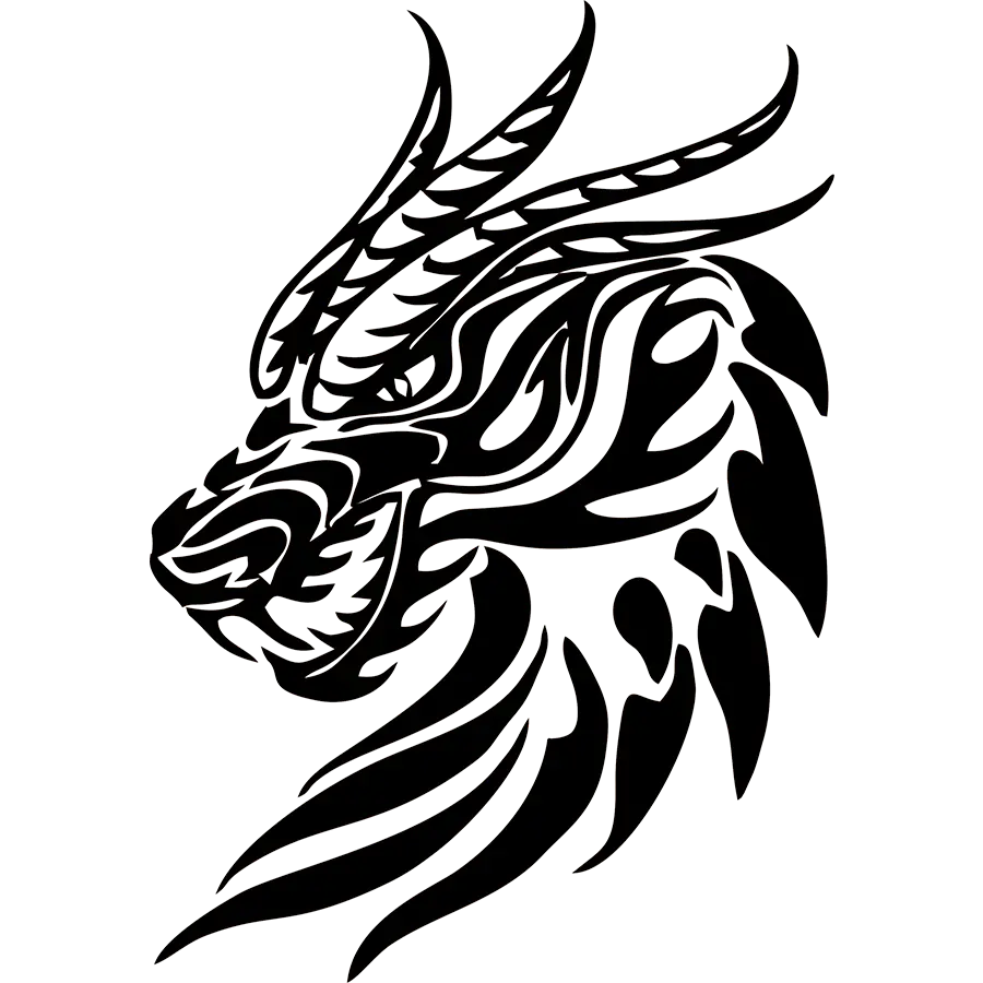 Dragon Head Photo for Tattoo and PNG Tattoo