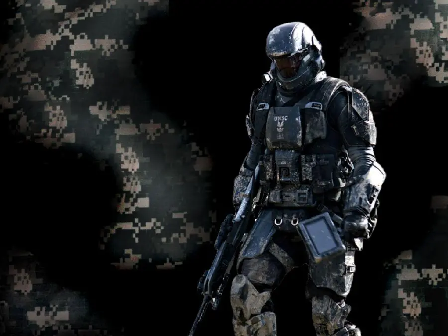 Beautiful dark green military camouflage wallpaper