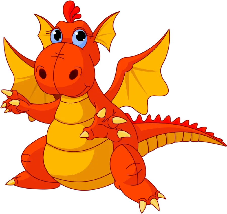 Dragon PNG Children's dragon drawing with HD quality