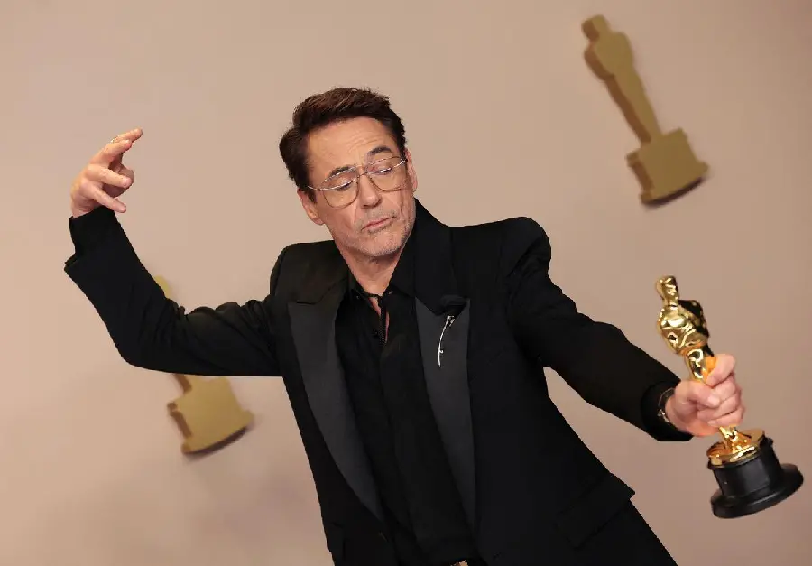 Photo of the Oscar winner for Best Supporting Actor Robert Downey Jr. at the Oscars 2024