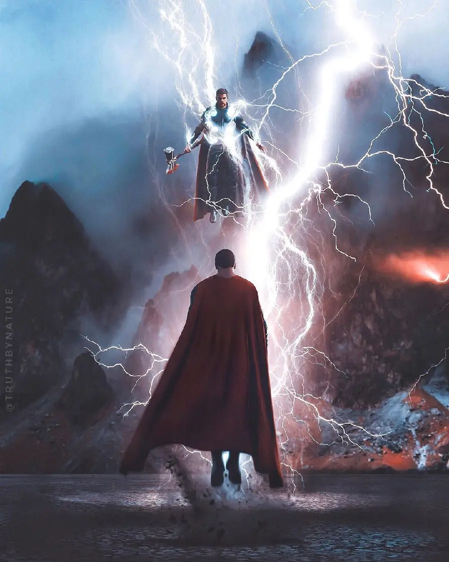 Thor vs Superman Wallpaper