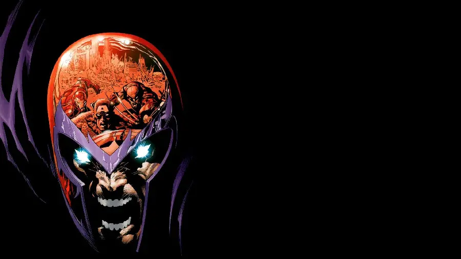 Magneto scary and terrifying background image with a black background