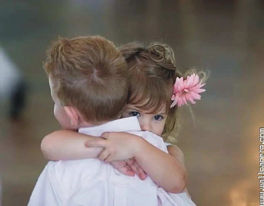Romantic and high quality little boy and girl photo