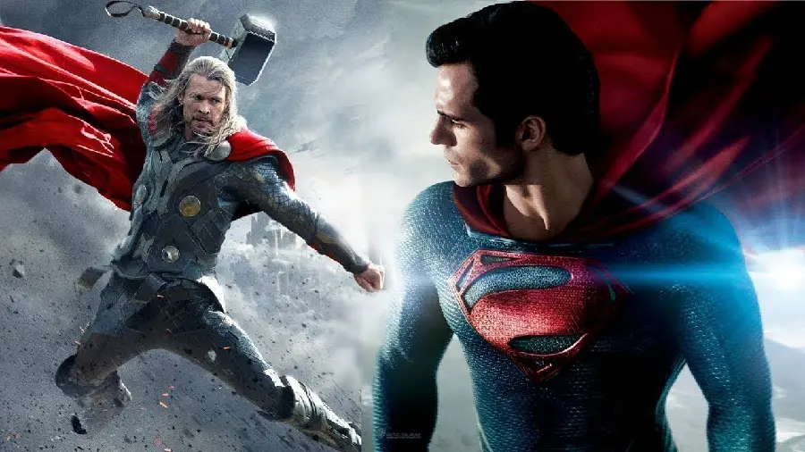 Thor vs Superman Fight Photo for Desktop Laptop and Computer
