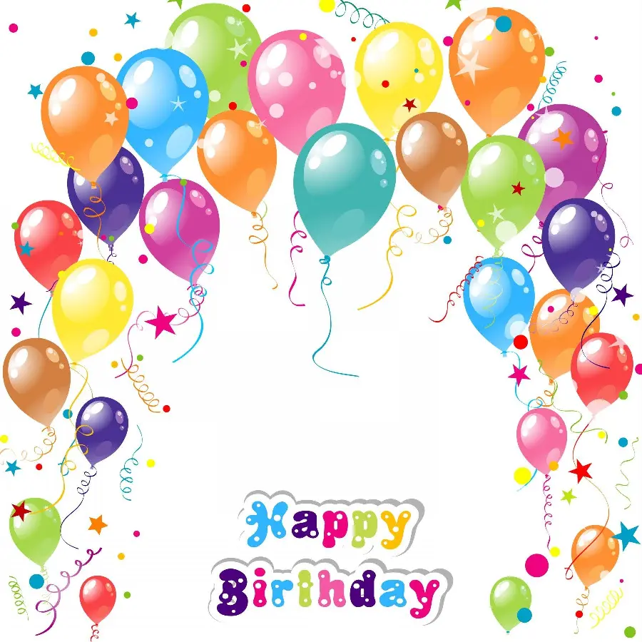 Happy Birthday Balloon Greeting Card Photo
