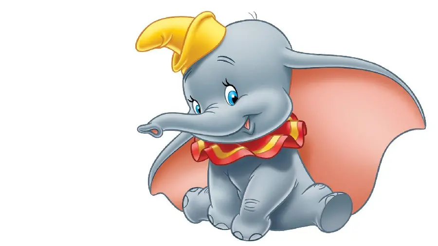 Drawing of a baby elephant with big ears