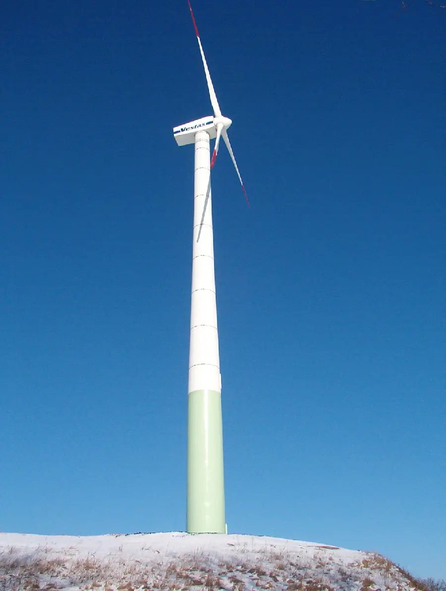 Wind Turbine and Wind Energy Stock Photo