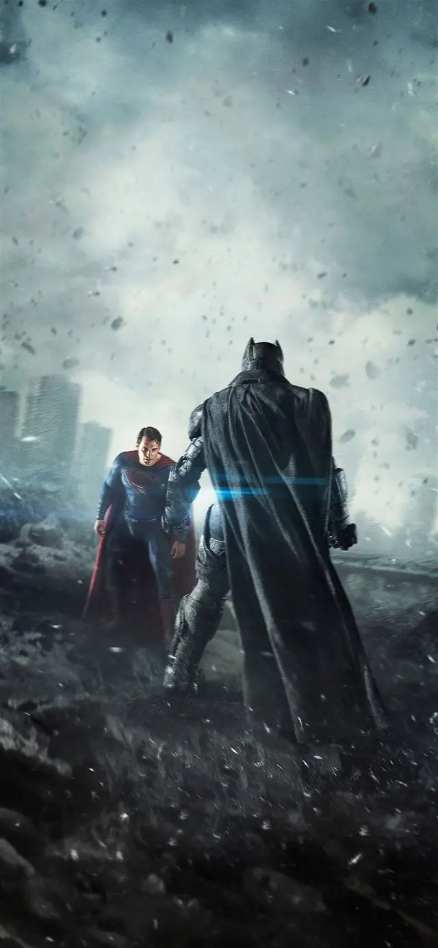 Download high quality wallpaper of Superman and Batman iPhone 4k
