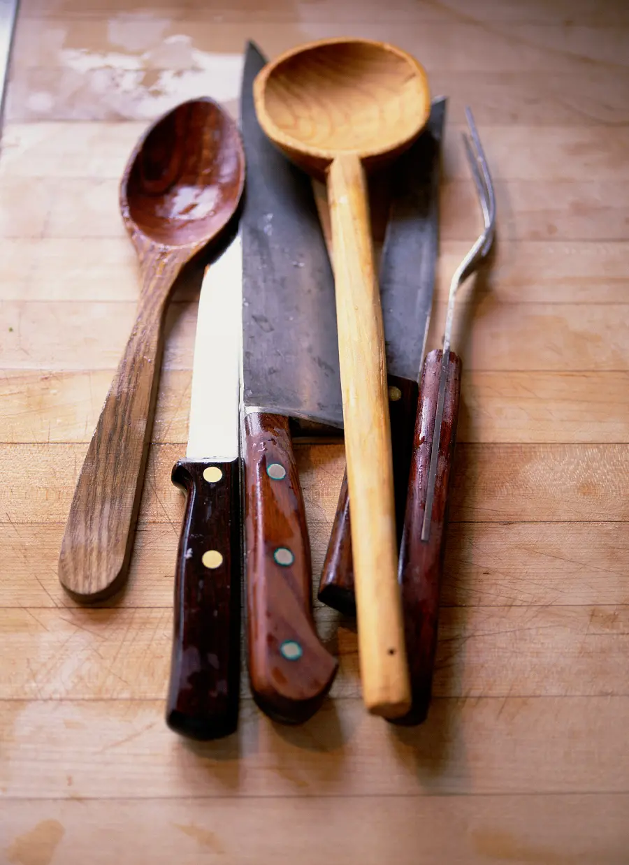 Image of Commonly Used Cooking Utensils and Knives