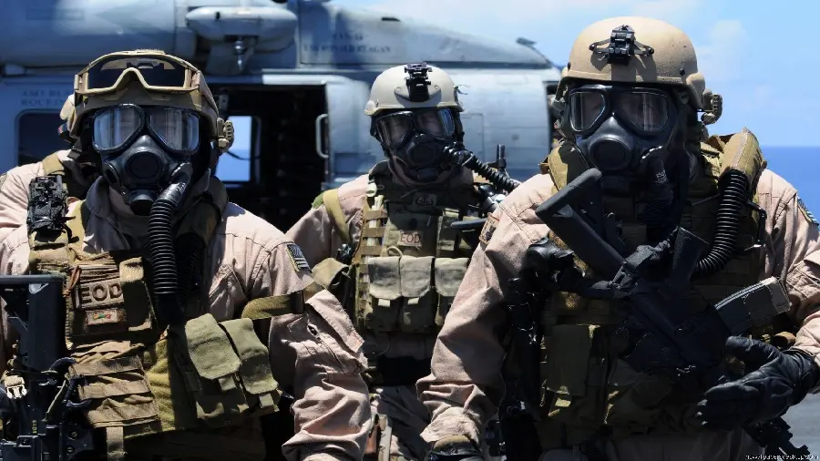 Photo Of Military Special Forces With Masks And Cool Helmets