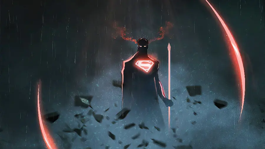 Minimalist Superman Wallpaper