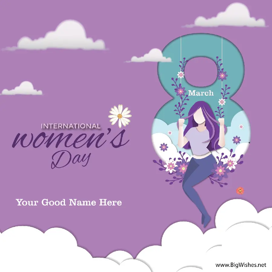 The ideals and power of women in a photo of congratulations on Women's Day