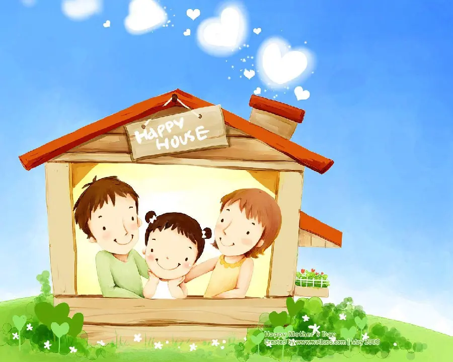 Download simple family painting for background
