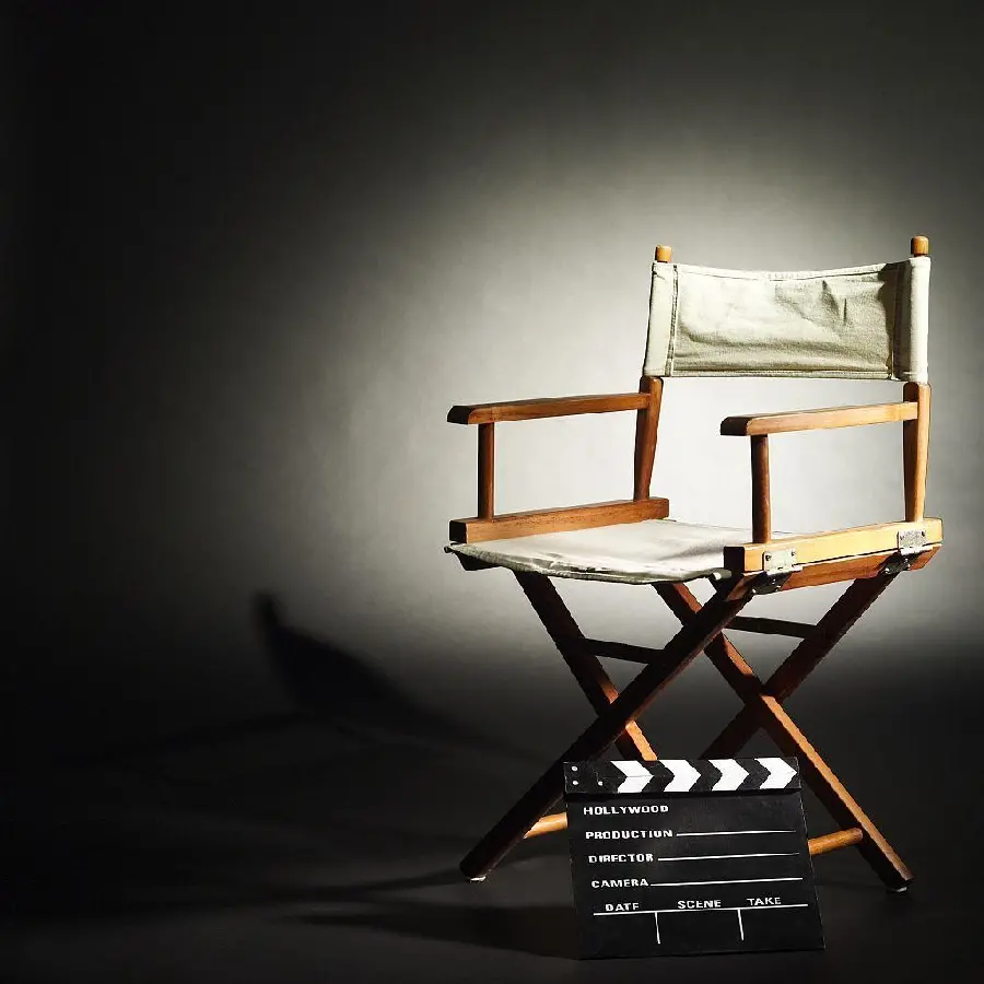 Computer desktop wallpaper for film director with chair and equipment