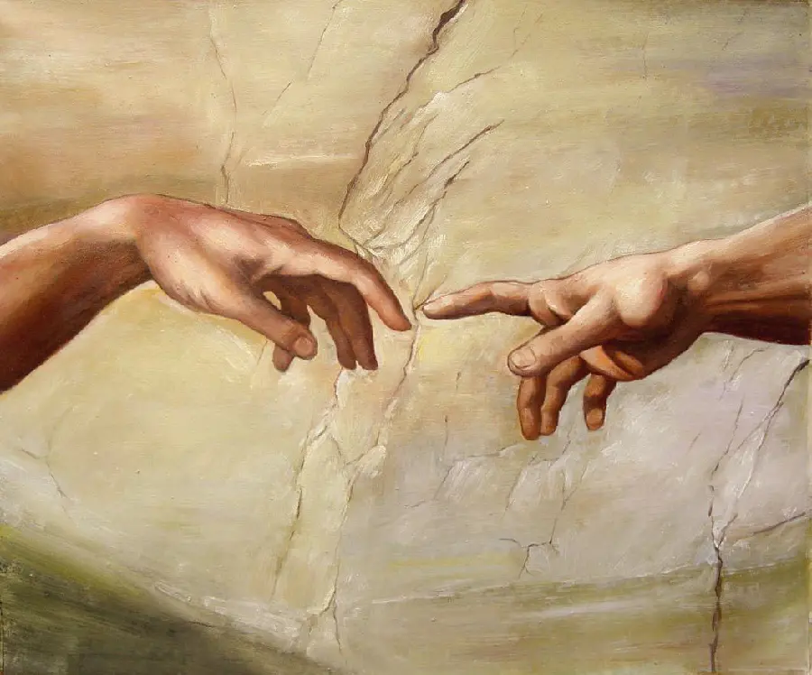 Real and high quality download of Michelangelo's hands