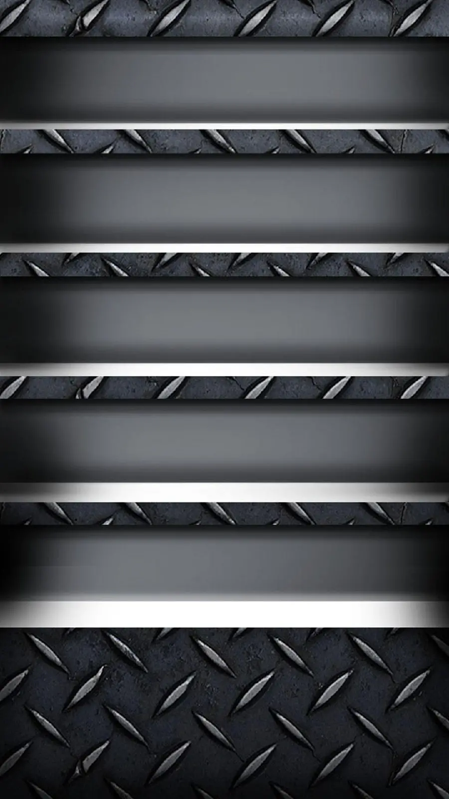 Metal shelf for wallpaper on iPhone and Samsung mobile