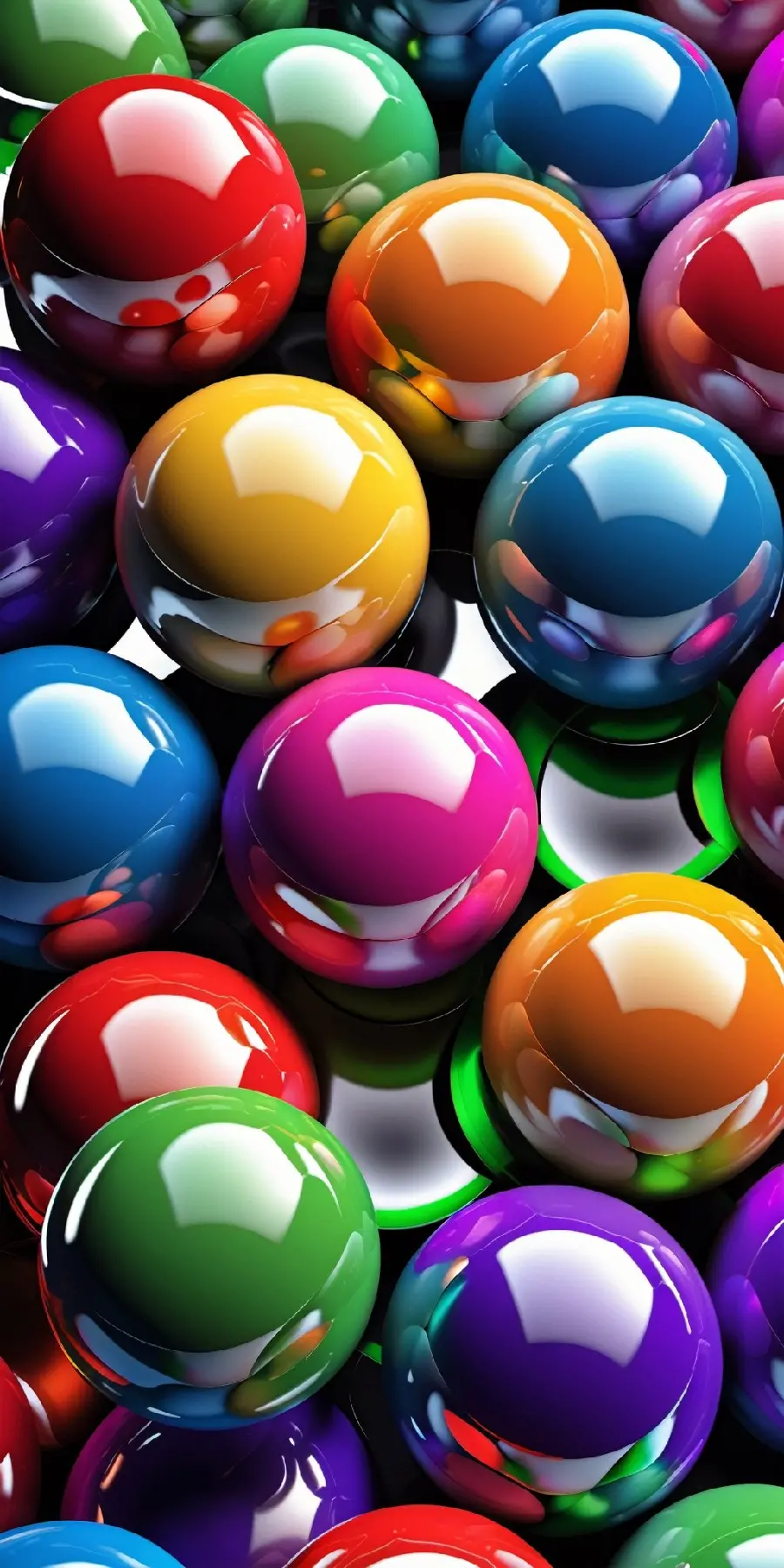 Colored marbles wallpaper for phone