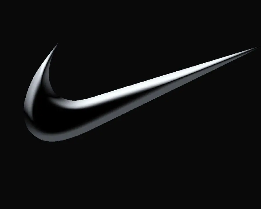 Logo Black Nike in Soft Light for Windows Wallpaper